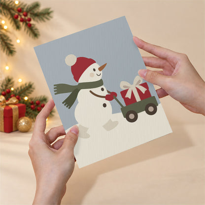 Red Barn and Toy Train Christmas (Mini Paint by Numbers)