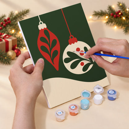 Cyrillic New Year Tree and Baubles (Mini Paint by Numbers)