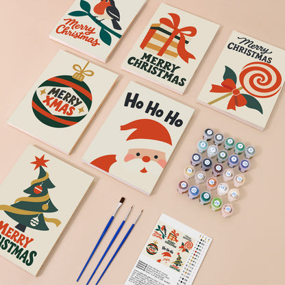 Robin, Lollipop and Ho Ho Ho (Mini Paint by Numbers)