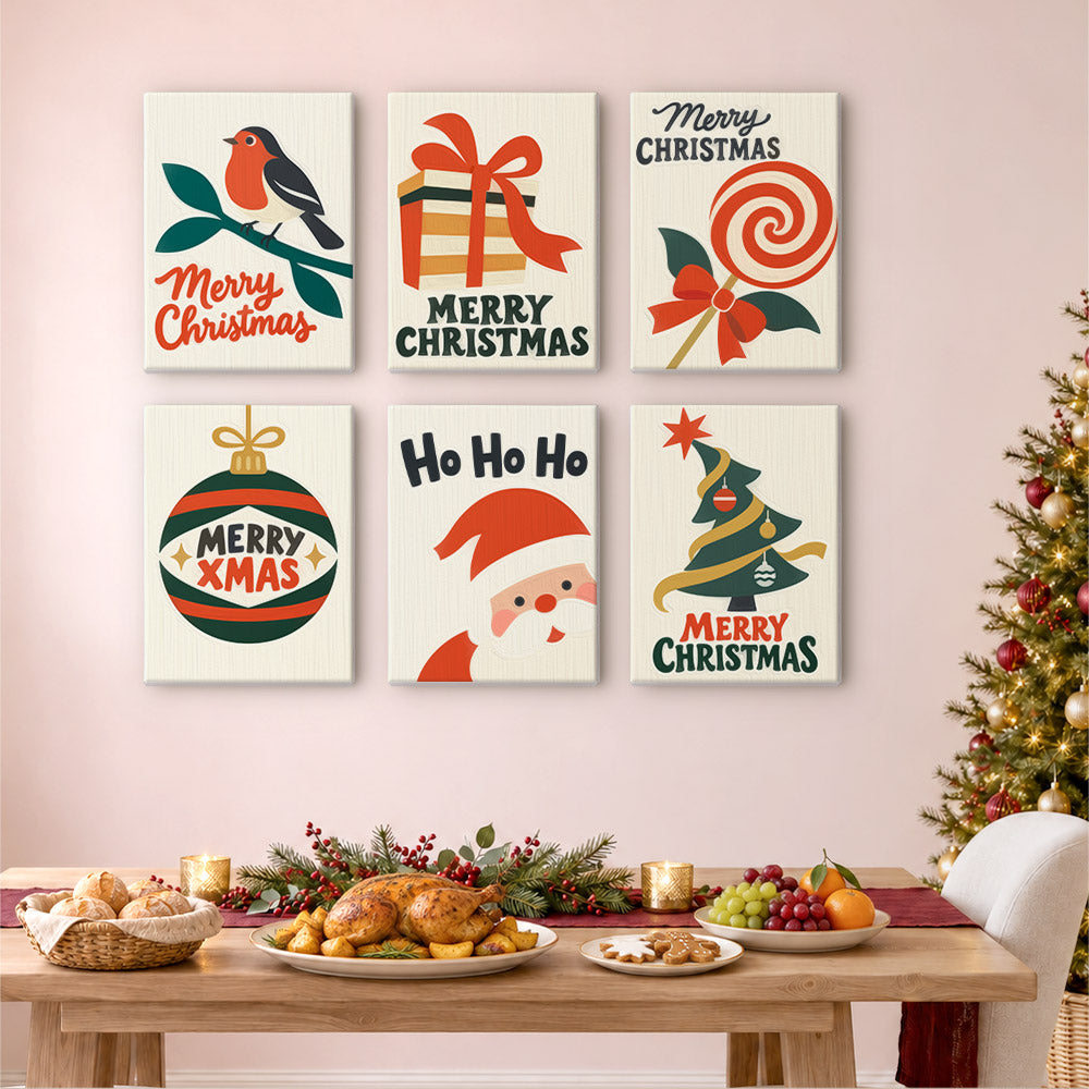 Robin, Lollipop and Ho Ho Ho (Mini Paint by Numbers)