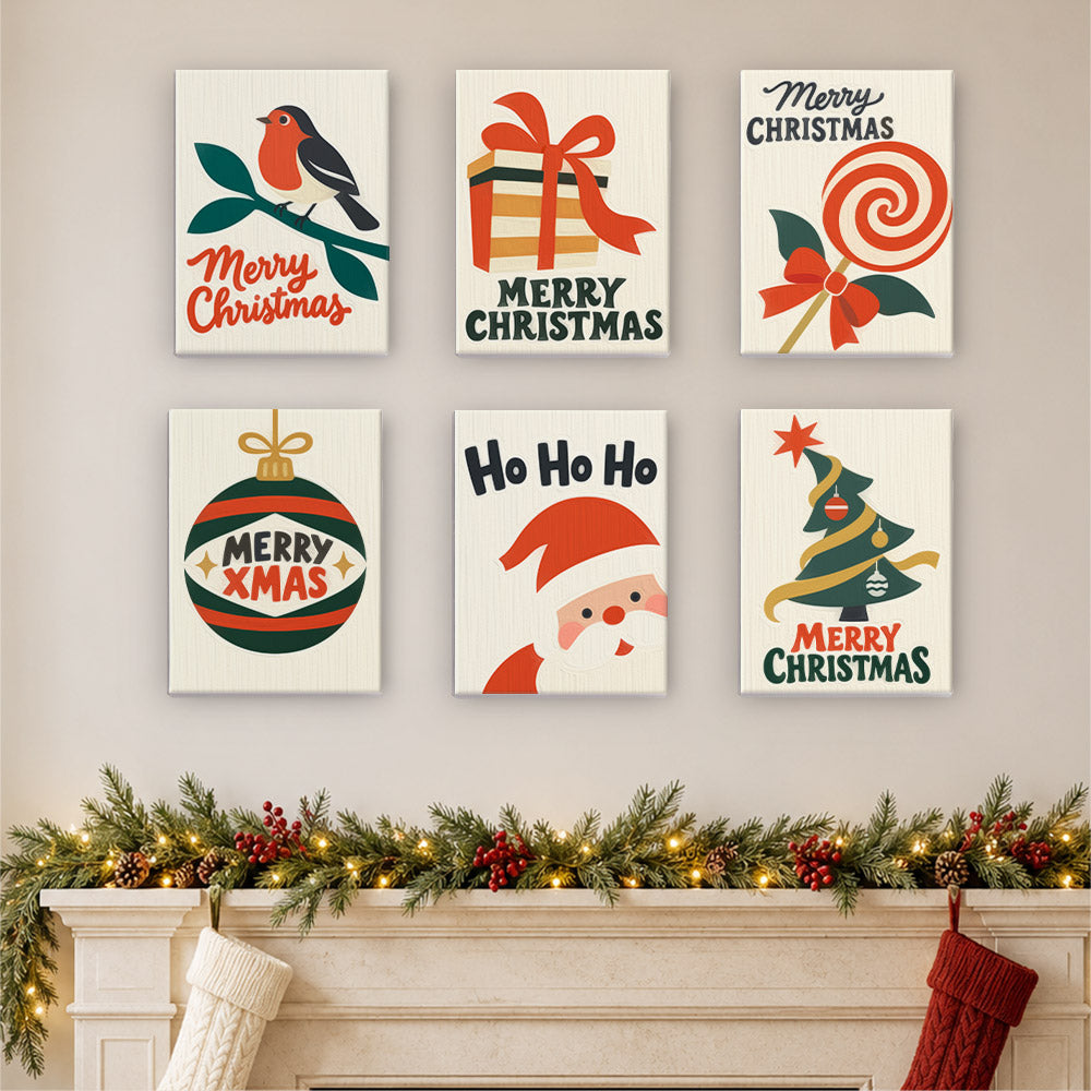 Robin, Lollipop and Ho Ho Ho (Mini Paint by Numbers)