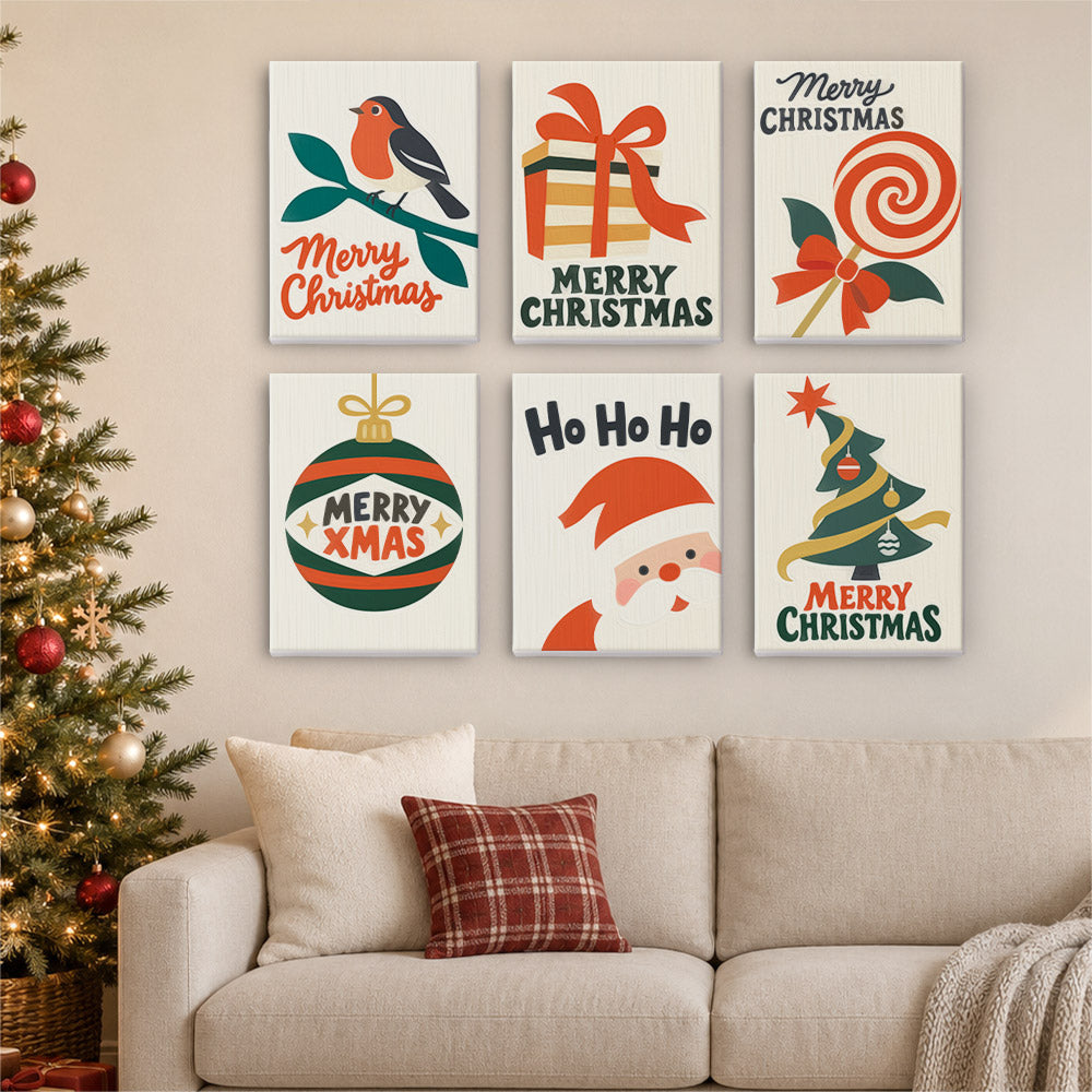 Robin, Lollipop and Ho Ho Ho (Mini Paint by Numbers)