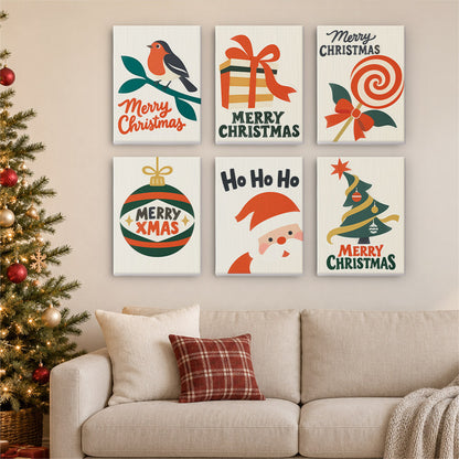 Robin, Lollipop and Ho Ho Ho (Mini Paint by Numbers)