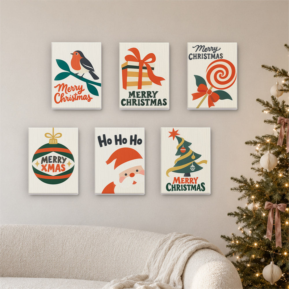 Robin, Lollipop and Ho Ho Ho (Mini Paint by Numbers)