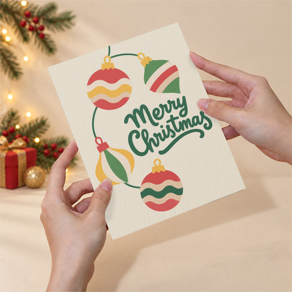 Peach and Mint Script Christmas (Mini Paint by Numbers)