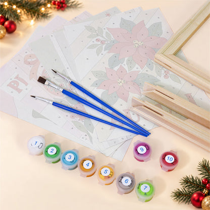 Buon Natale Village and Stocking (Mini Paint by Numbers)