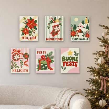 Buon Natale Village and Stocking (Mini Paint by Numbers)