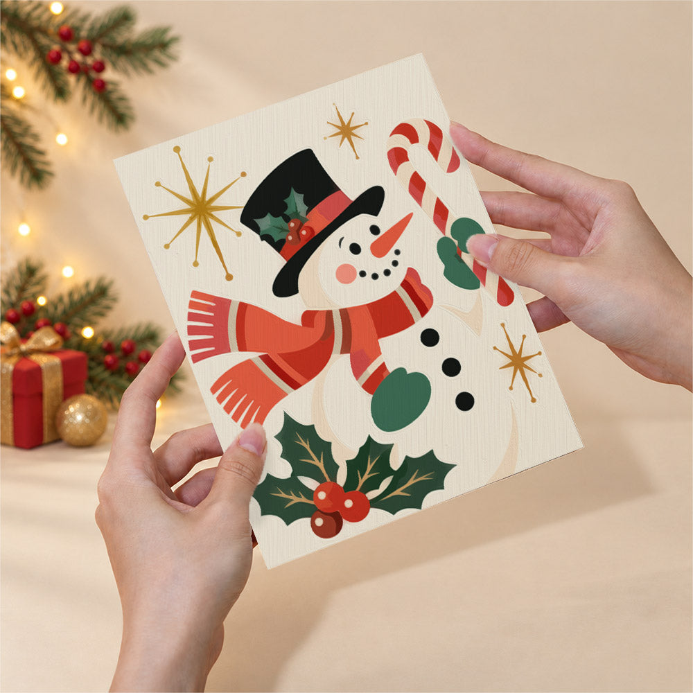 Atomic Starburst Retro Christmas (Mini Paint by Numbers)