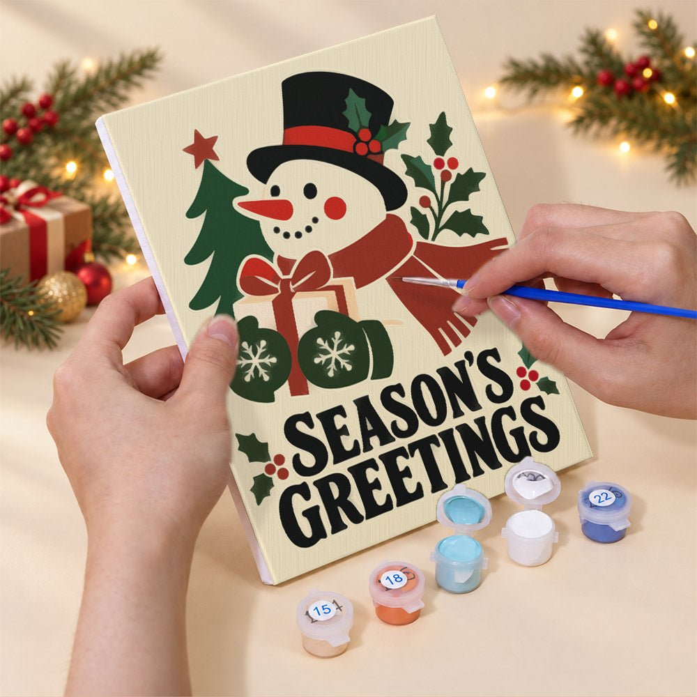 Merry Christmas to All Signs (Mini Paint by Numbers)