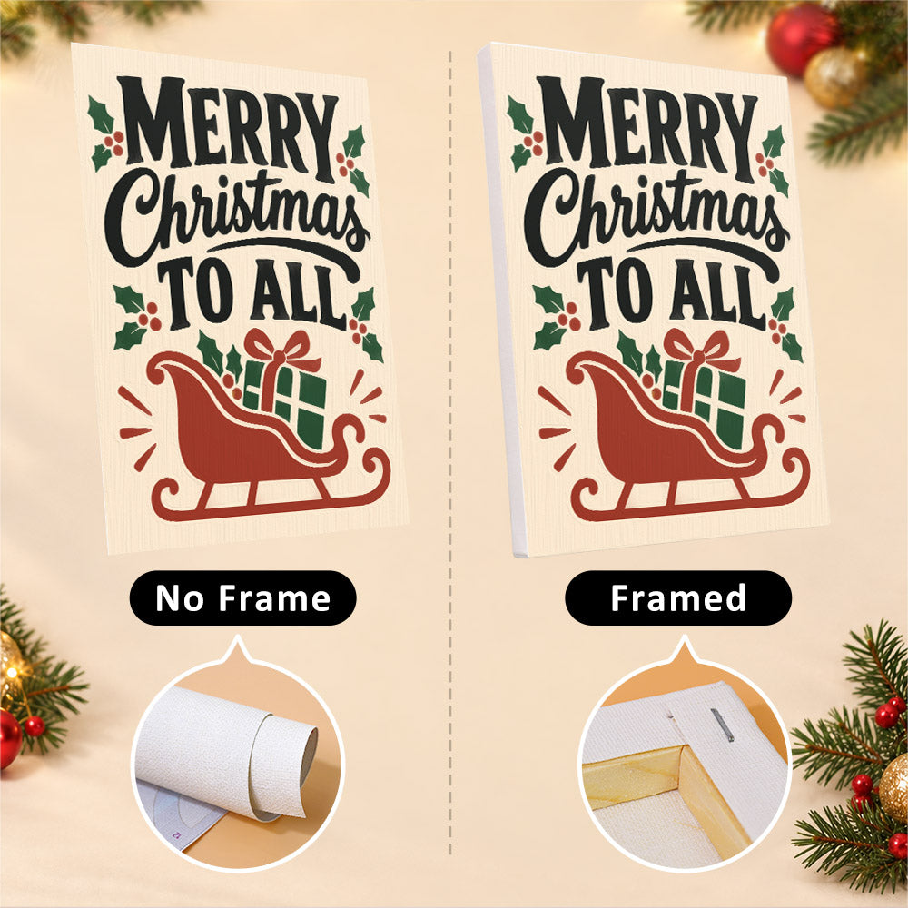 Merry Christmas to All Signs (Mini Paint by Numbers)