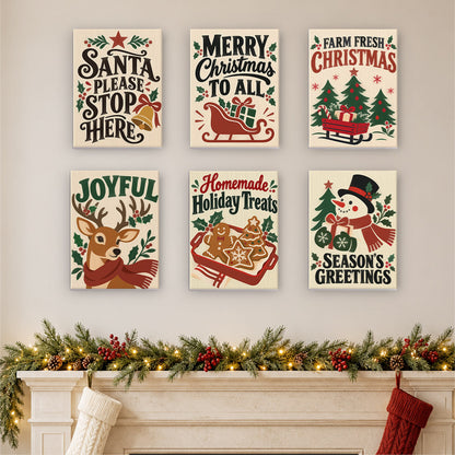 Merry Christmas to All Signs (Mini Paint by Numbers)