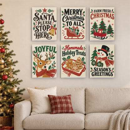 Merry Christmas to All Signs (Mini Paint by Numbers)