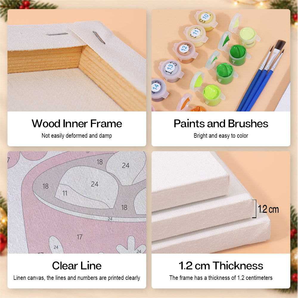 Candy Cane Lane Holiday Signs (Mini Paint by Numbers)