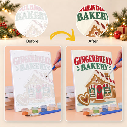 Candy Cane Lane Holiday Signs (Mini Paint by Numbers)