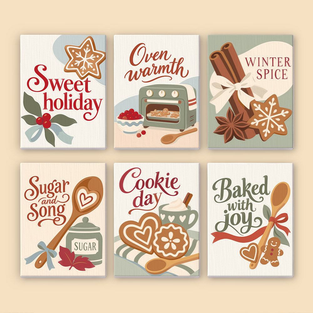 Oven Warmth and Winter Spice (Mini Paint by Numbers)