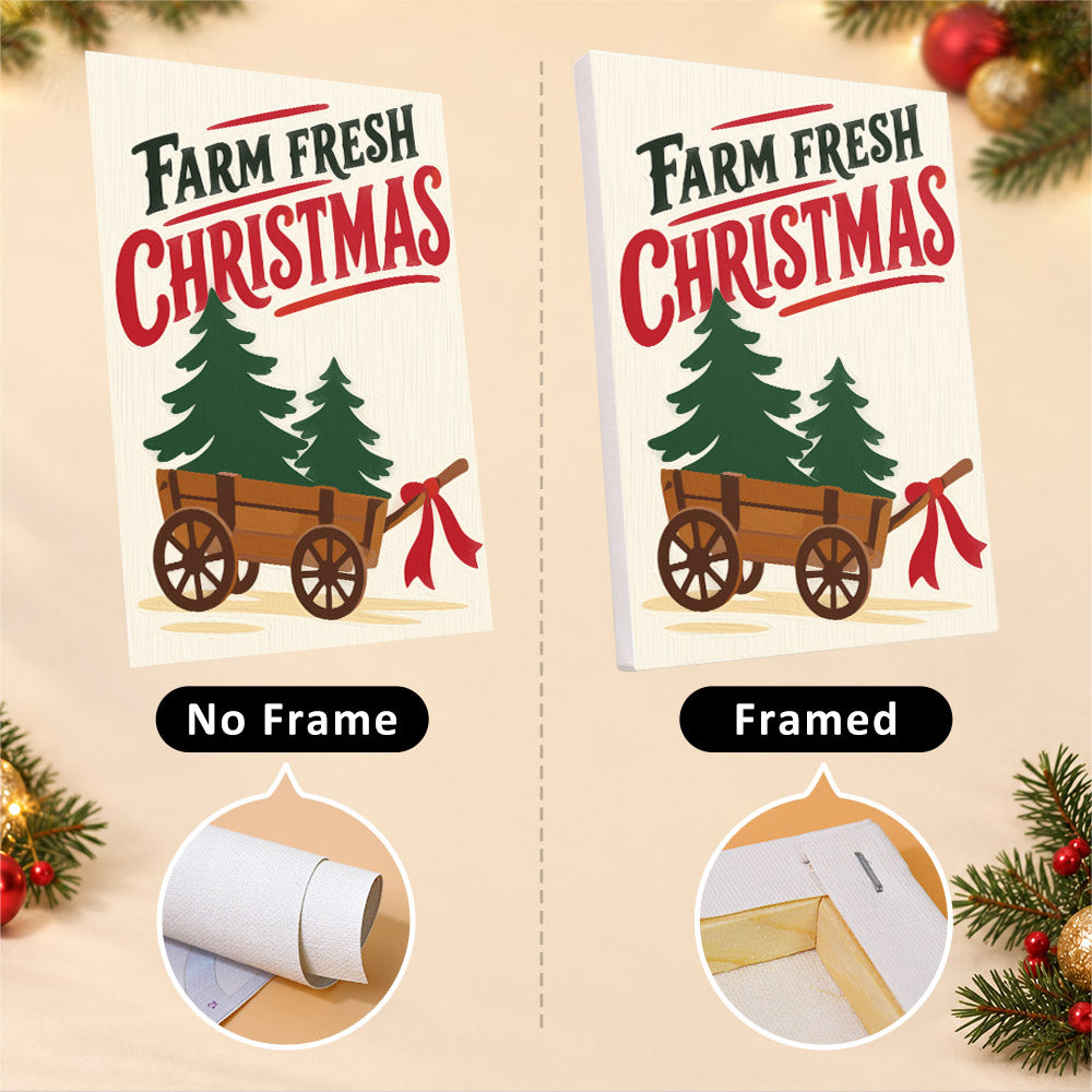Santa Boot and Tree Wagon Signs (Mini Paint by Numbers)