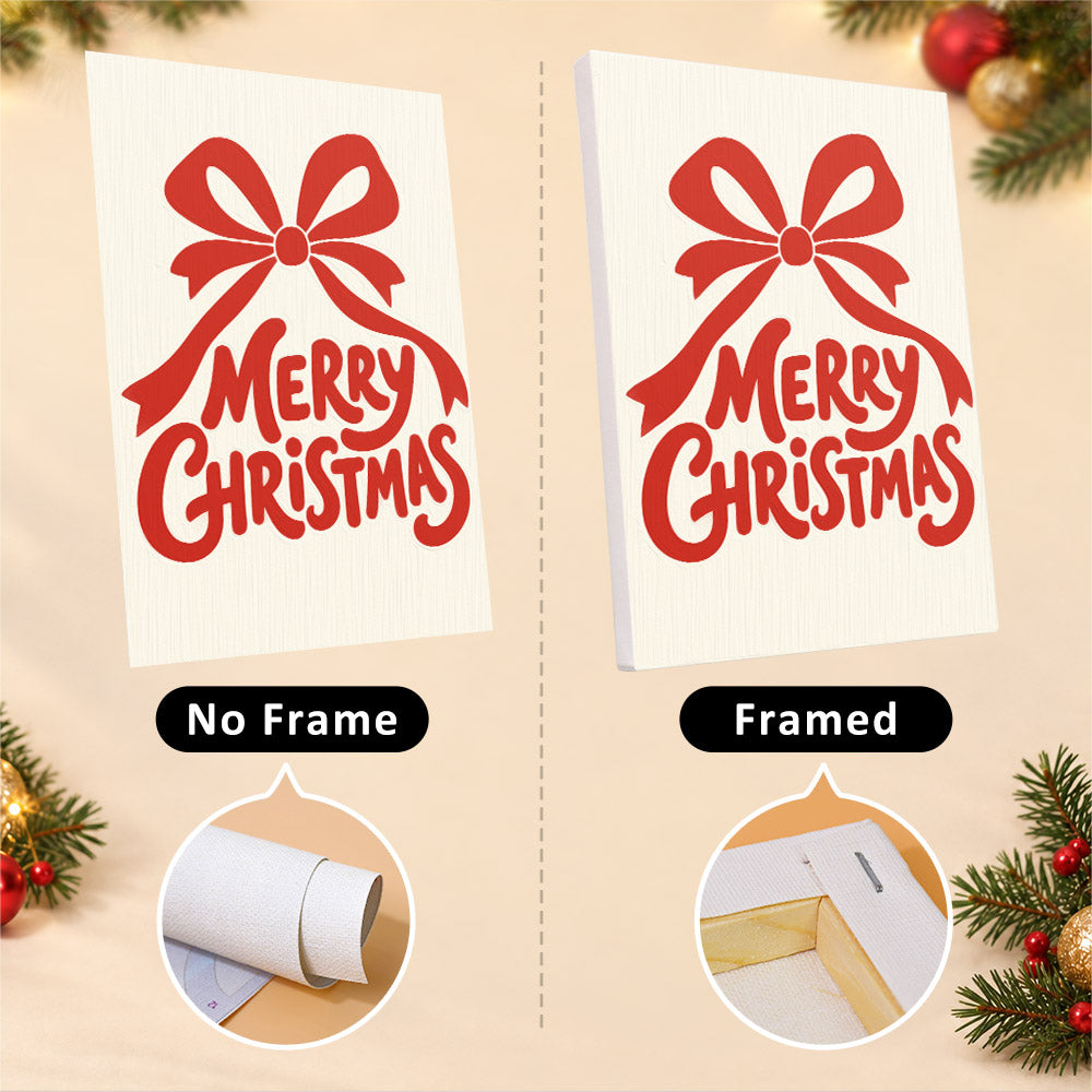 Simple Cream Merry Christmas (Mini Paint by Numbers)