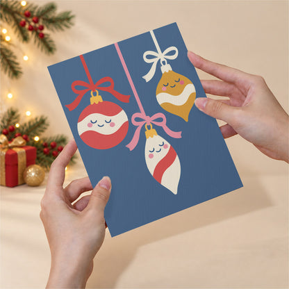 Periwinkle Santa and Polar Bear (Mini Paint by Numbers)