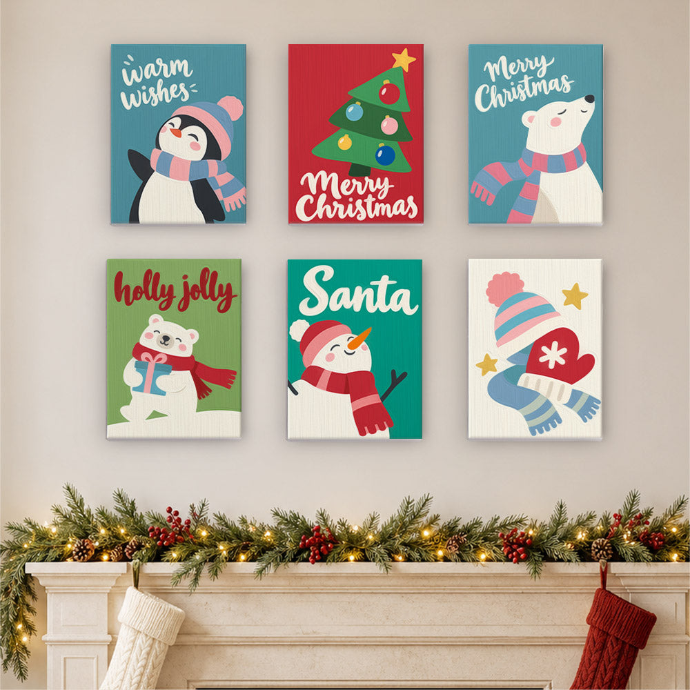Warm Wishes Penguin and Polar Bear (Mini Paint by Numbers)