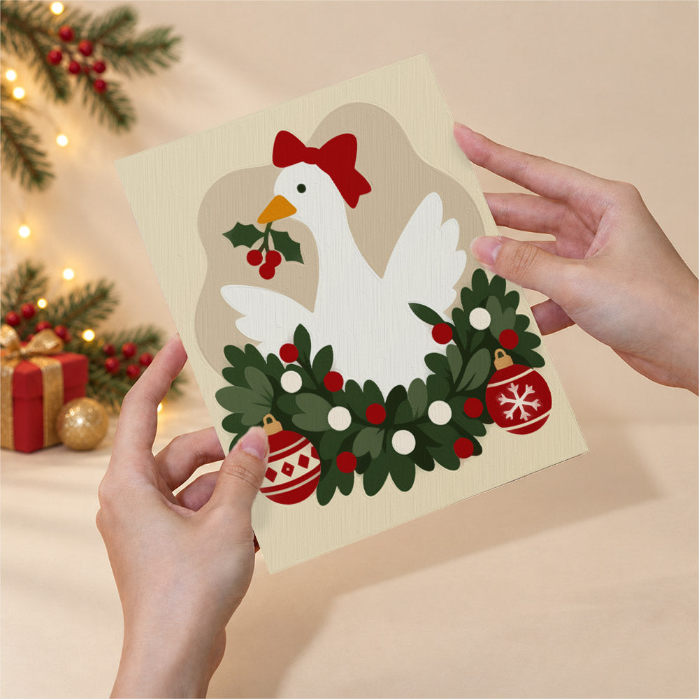 Fair Isle Reindeer and Kitties (Mini Paint by Numbers)