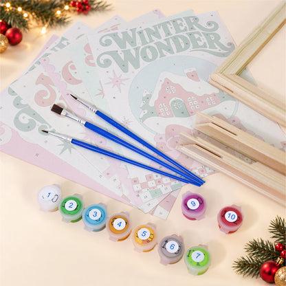 Merry Martini and Shine Bright (Mini Paint by Numbers)