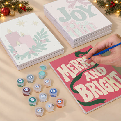 Rose Pink Merry and Bright (Mini Paint by Numbers)