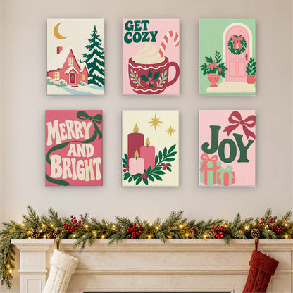 Rose Pink Merry and Bright (Mini Paint by Numbers)