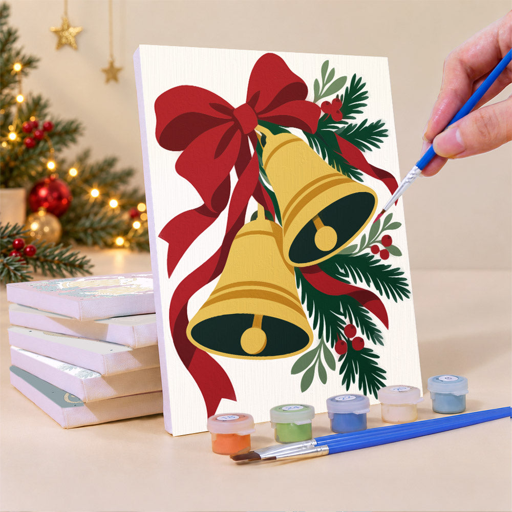 Eat, Drink and Be Merry Bells (Mini Paint by Numbers)