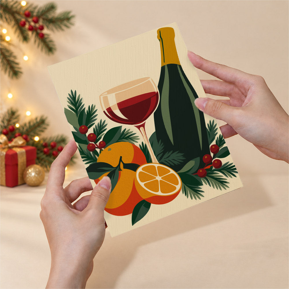 Eat, Drink and Be Merry Bells (Mini Paint by Numbers)