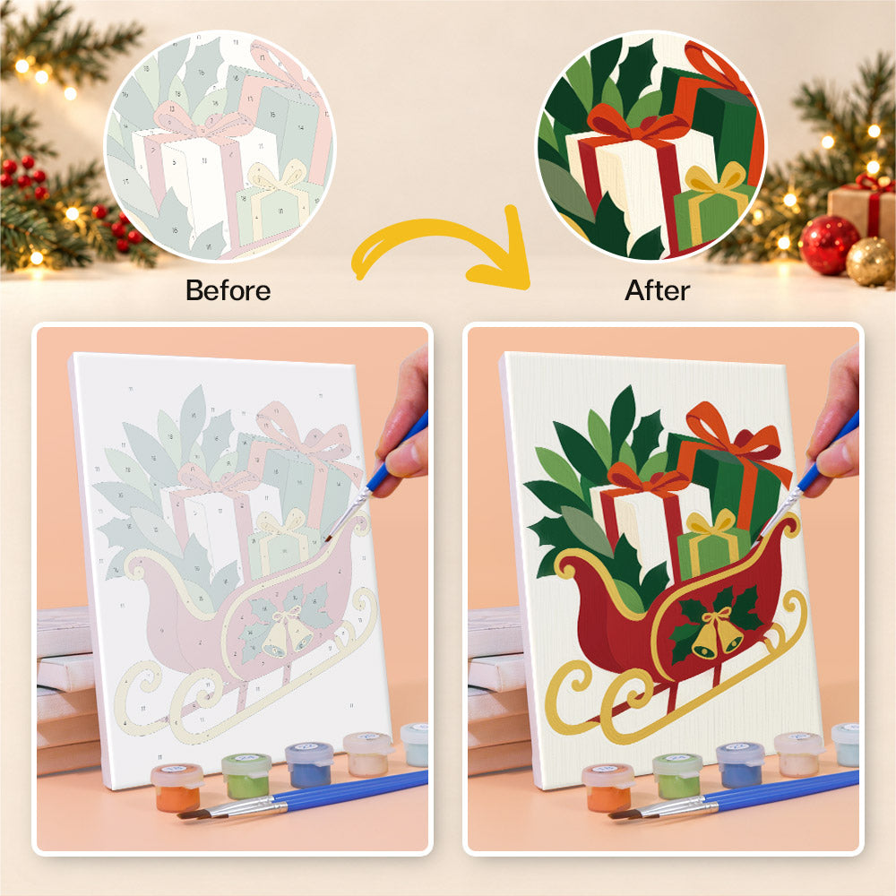 Eat, Drink and Be Merry Bells (Mini Paint by Numbers)