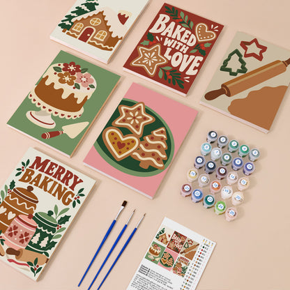Baked with Love Gingerbread (Mini Paint by Numbers)