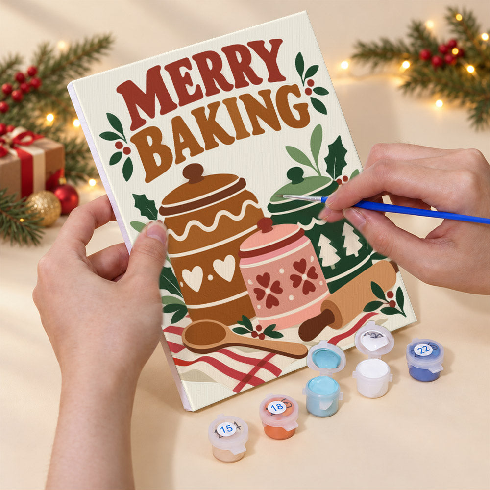 Baked with Love Gingerbread (Mini Paint by Numbers)
