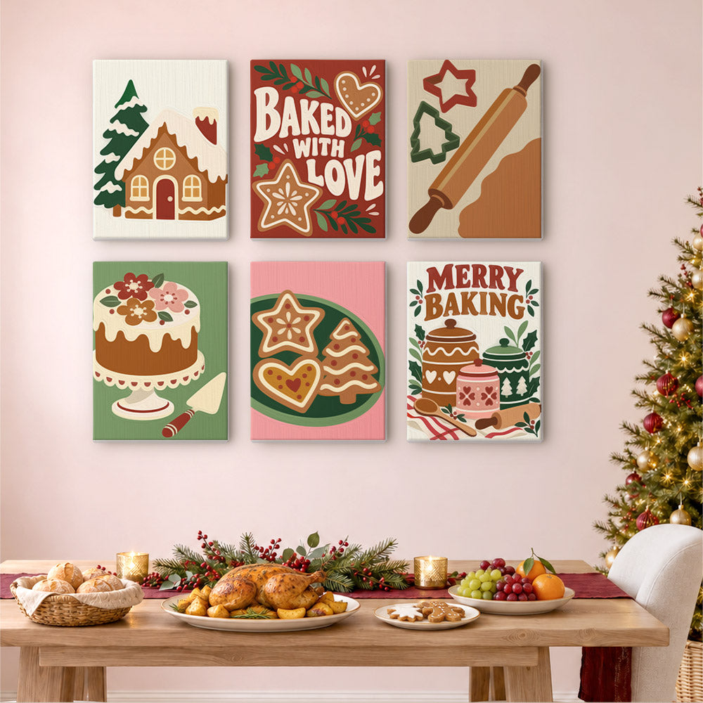 Baked with Love Gingerbread (Mini Paint by Numbers)