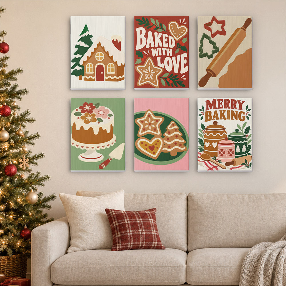 Baked with Love Gingerbread (Mini Paint by Numbers)