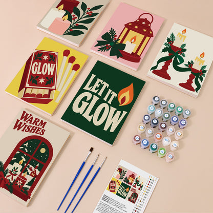 Let It Glow Candles and Lanterns (Mini Paint by Numbers)