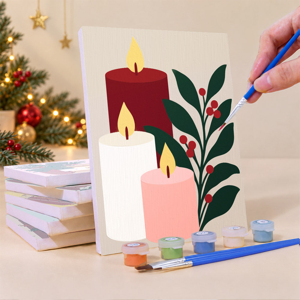 Let It Glow Candles and Lanterns (Mini Paint by Numbers)