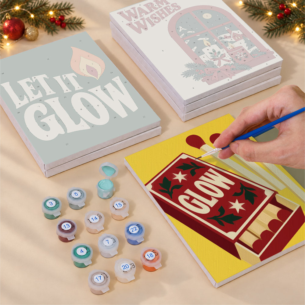Let It Glow Candles and Lanterns (Mini Paint by Numbers)