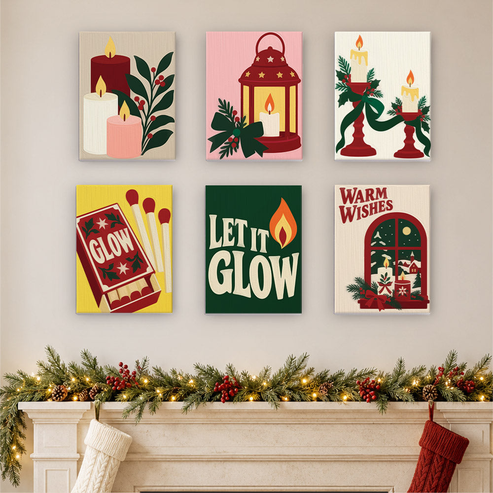 Let It Glow Candles and Lanterns (Mini Paint by Numbers)