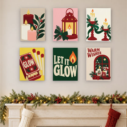 Let It Glow Candles and Lanterns (Mini Paint by Numbers)
