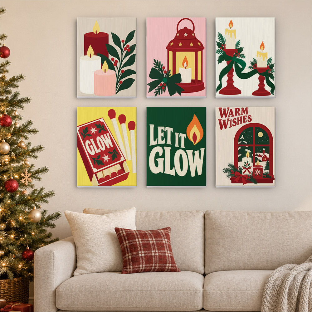 Let It Glow Candles and Lanterns (Mini Paint by Numbers)