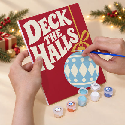 Deck the Halls Harlequin Baubles (Mini Paint by Numbers)