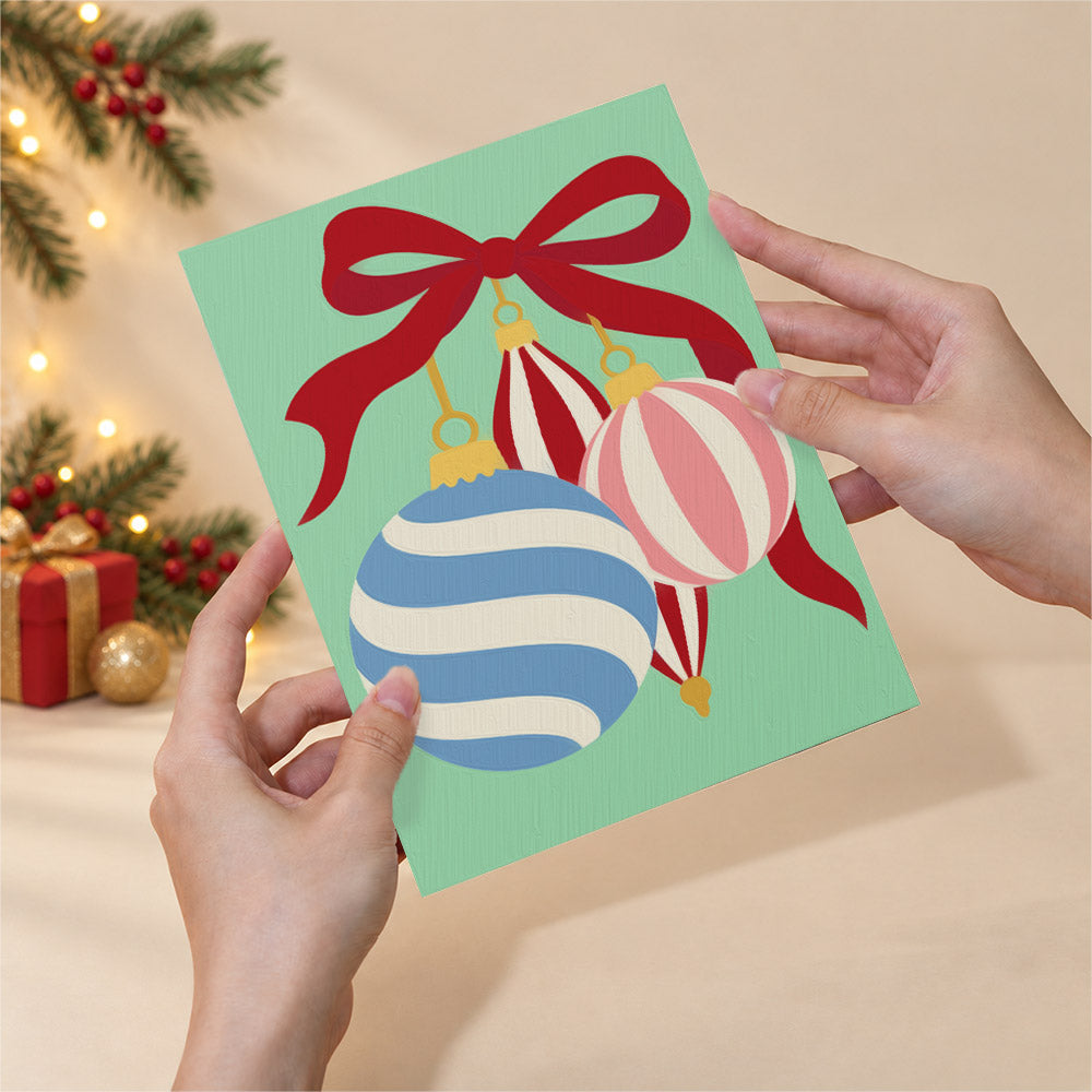 Deck the Halls Harlequin Baubles (Mini Paint by Numbers)