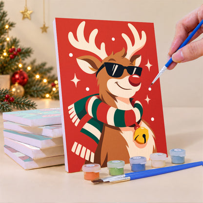 Cool Christmas Crew in Shades (Mini Paint by Numbers)