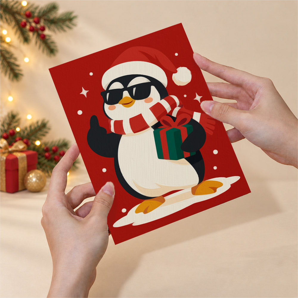 Cool Christmas Crew in Shades (Mini Paint by Numbers)