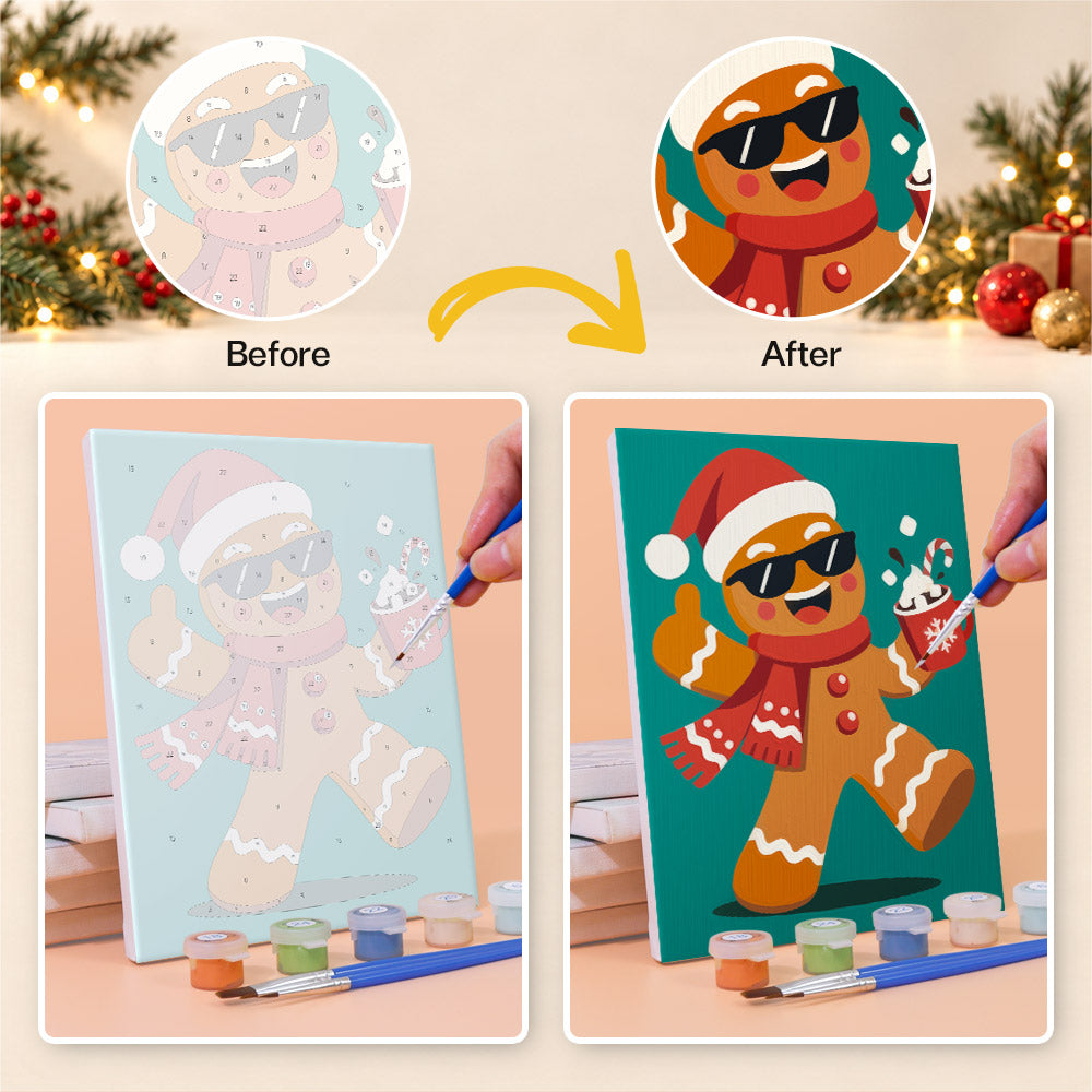 Cool Christmas Crew in Shades (Mini Paint by Numbers)