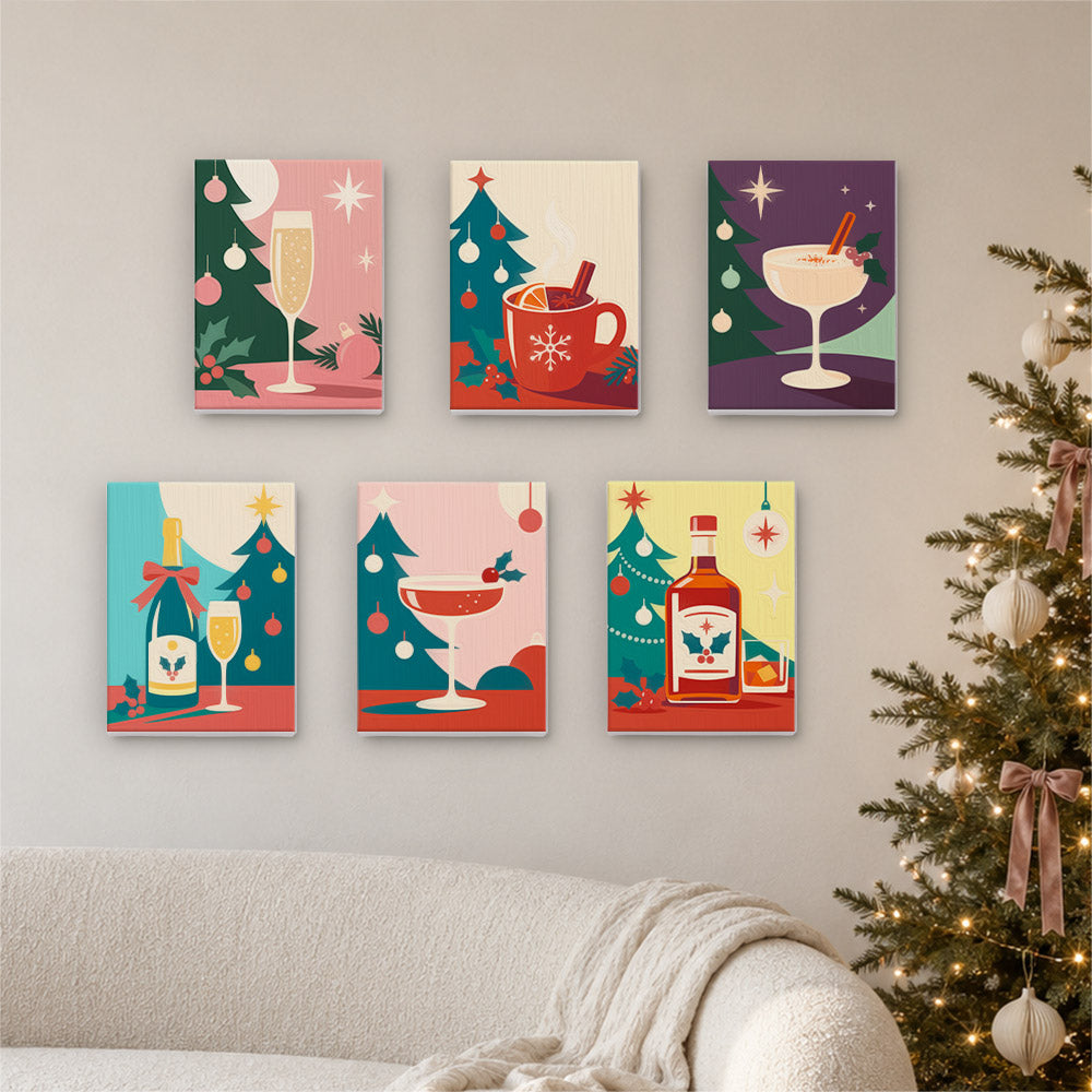 Cocktail Hour by the Tree (Mini Paint by Numbers)