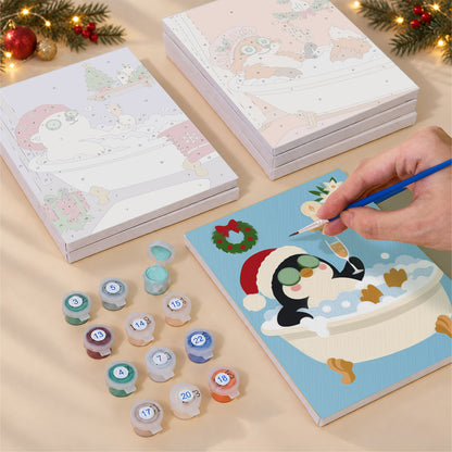 Christmas Spa Day Bubble Baths (Mini Paint by Numbers)
