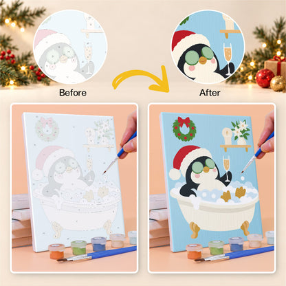 Christmas Spa Day Bubble Baths (Mini Paint by Numbers)