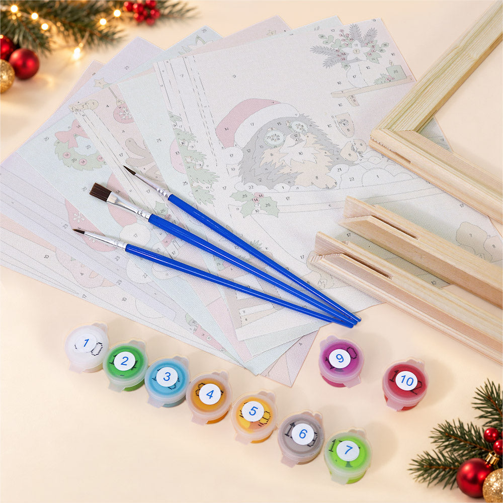 Christmas Spa Day Bubble Baths (Mini Paint by Numbers)