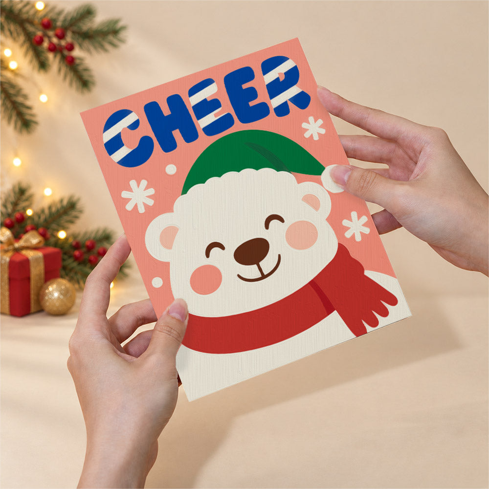 Big Letter Santa and Elf Faces (Mini Paint by Numbers)